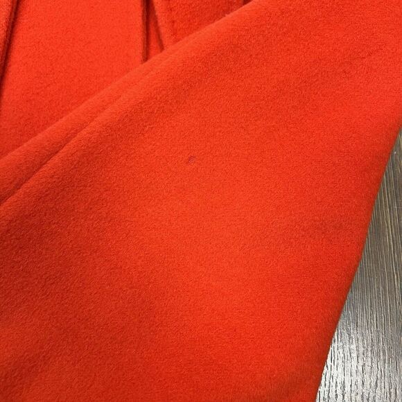 Georges RECH Paris Orange 100% Laine Wool Dress Coat SZ 40 - Picture 10 of 10